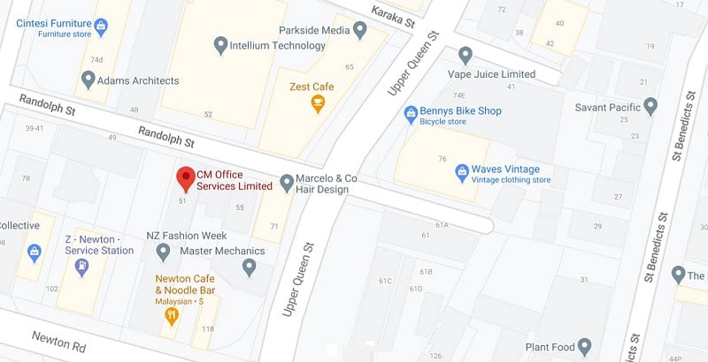 CMOS Auckland map