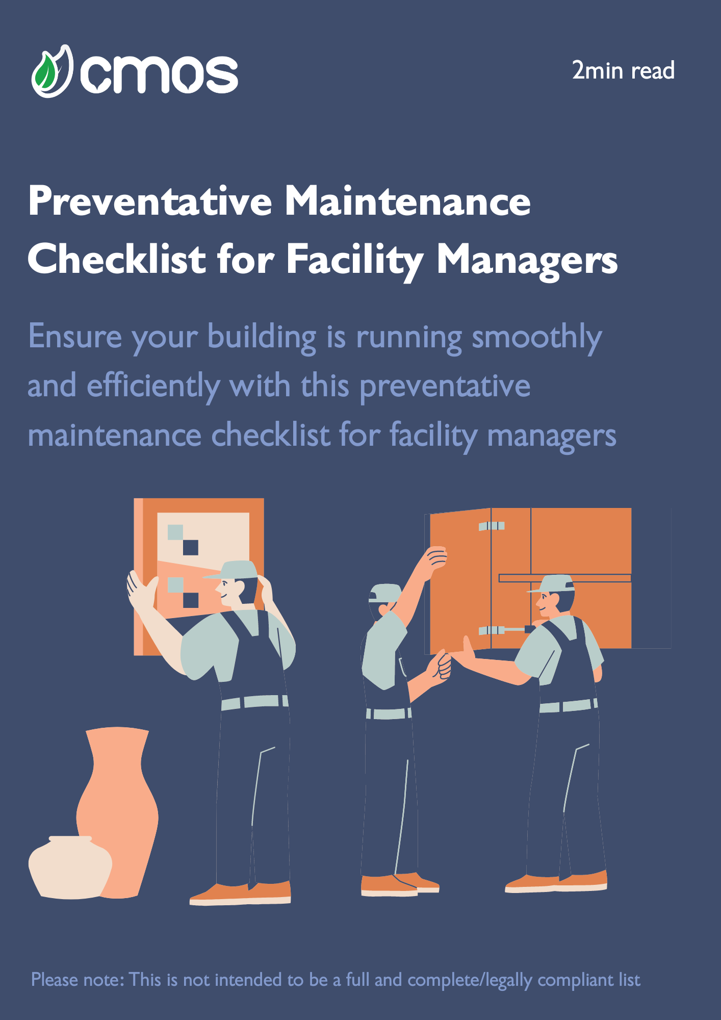 Facility Managers' Preventative Maintenance Checklist CMOS